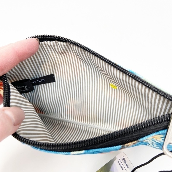 LOUNGEFLY | Moana Blue Floral Print Nylon Pouch - Picture 5 of 5